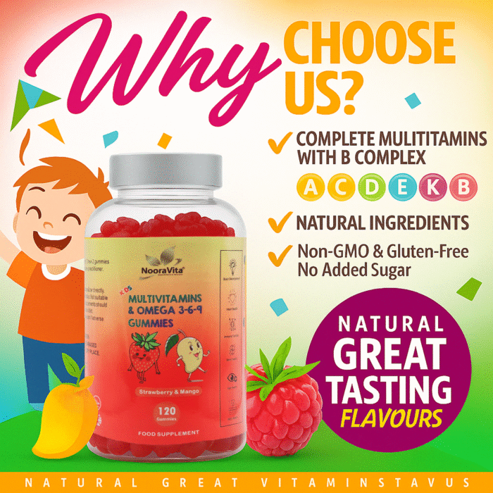 Jumbo Kids Multivitamin & Omega 3-6-9 Gummies